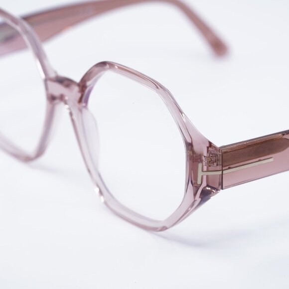 Tom Ford FT5967-B 072 Eyeglasses Pink 53mm Geometric Frame - Picture 7 of 10